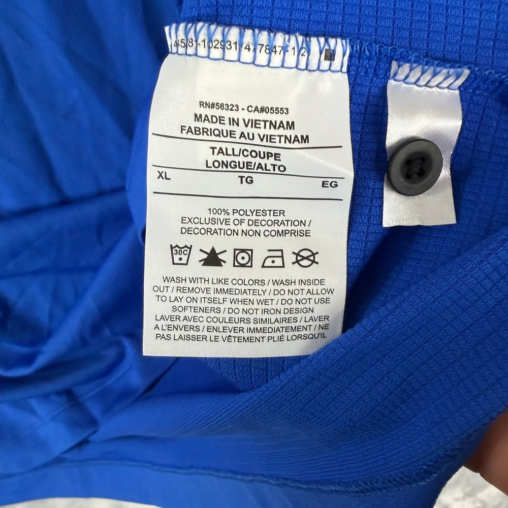 Nike Sideline Dri-Fit Polo Mens Size XLT Royal Blue CT4581-480 Standard Fit NEW - Picture 8 of 9